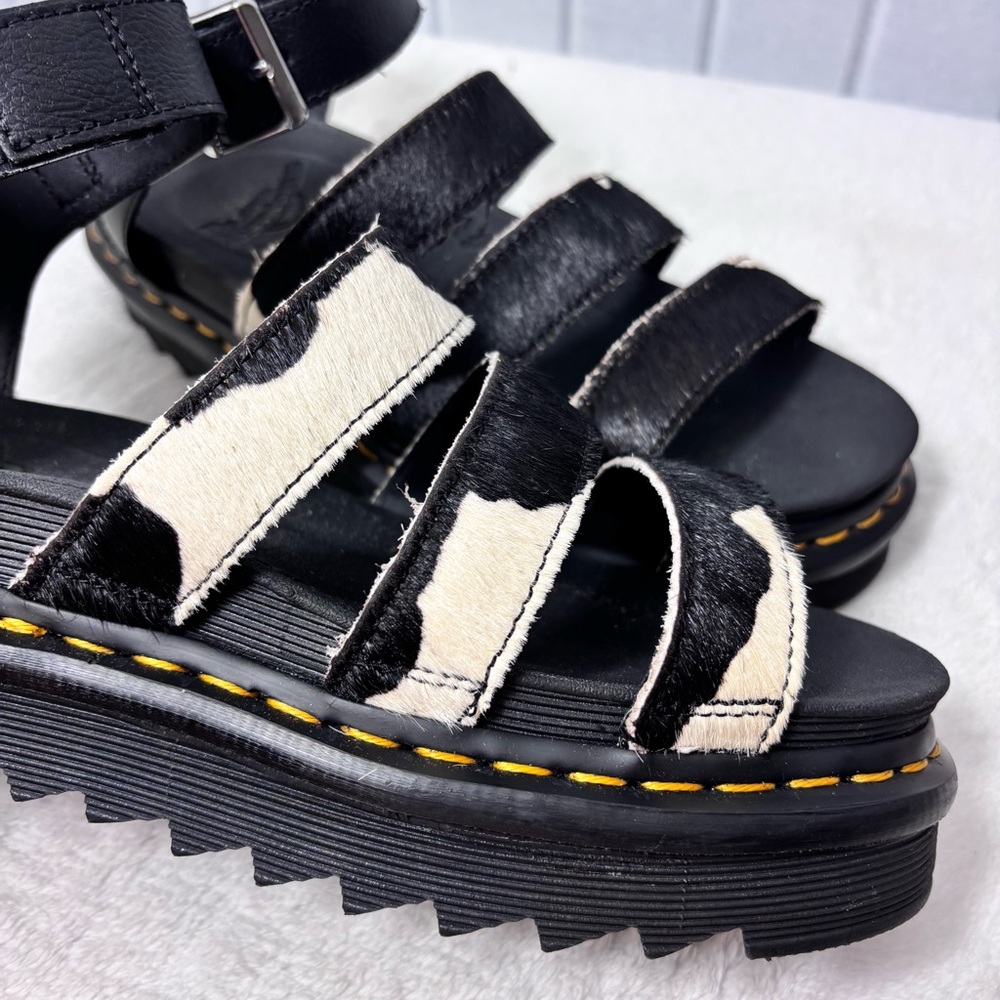 Dr. Martens Black and White Sandals - Picture 10 of 16